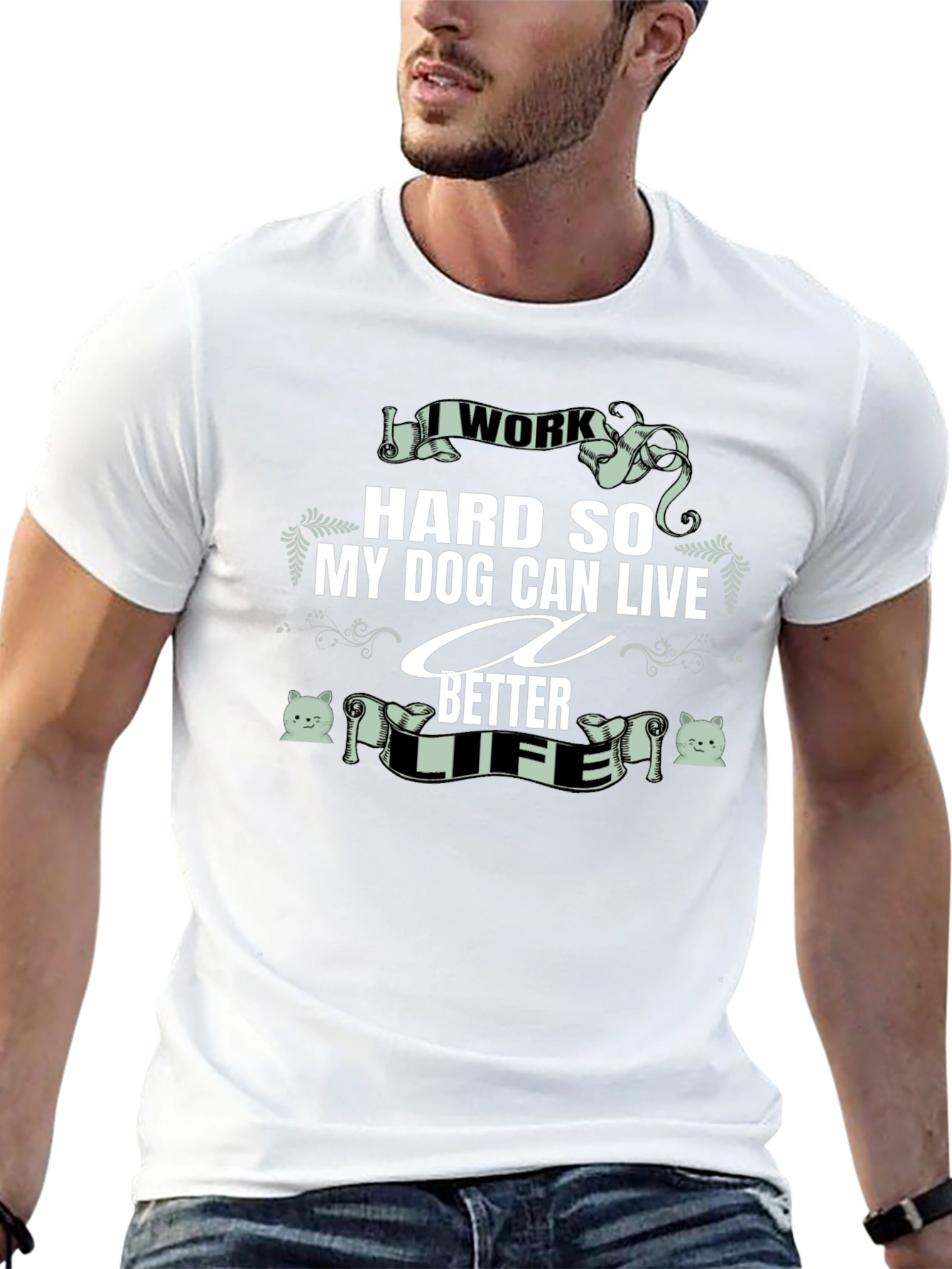I Work Hard for My Dog T-Shirt