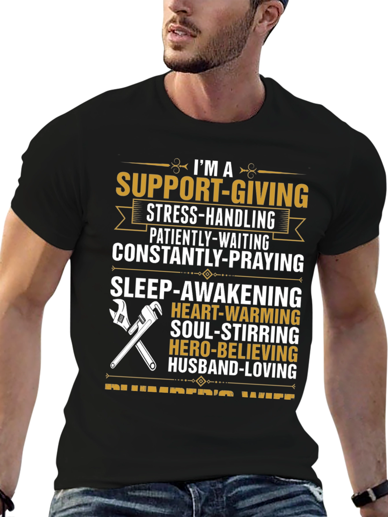 Support-Giving Plumbers Wife T-Shirt