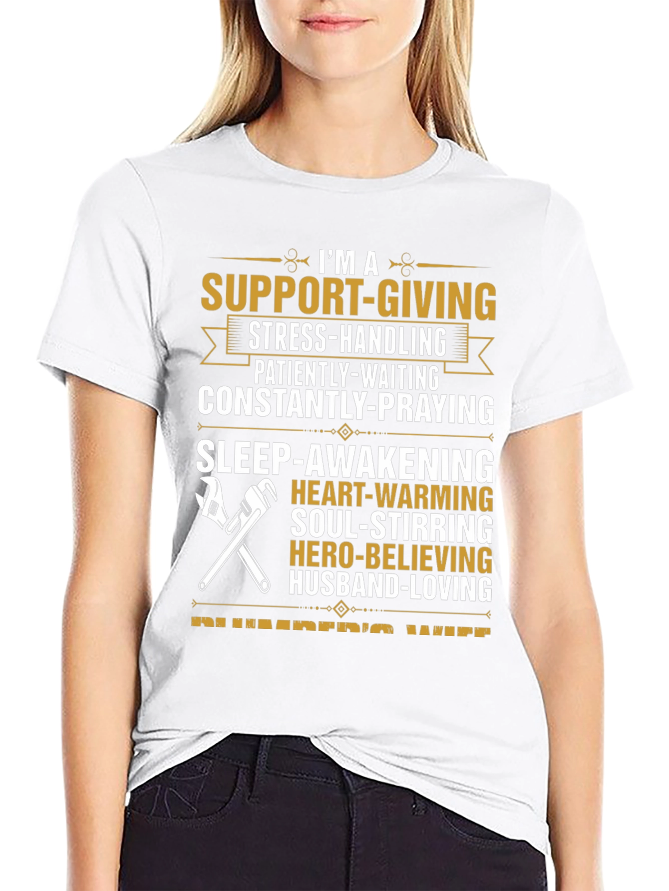Support-Giving Plumbers Wife T-Shirt