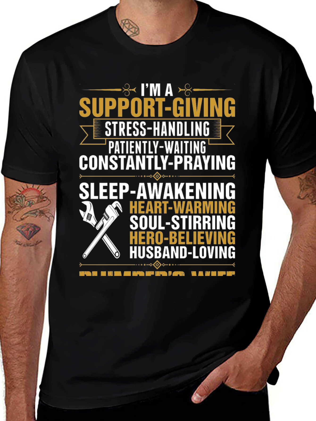 Support-Giving Plumbers Wife T-Shirt