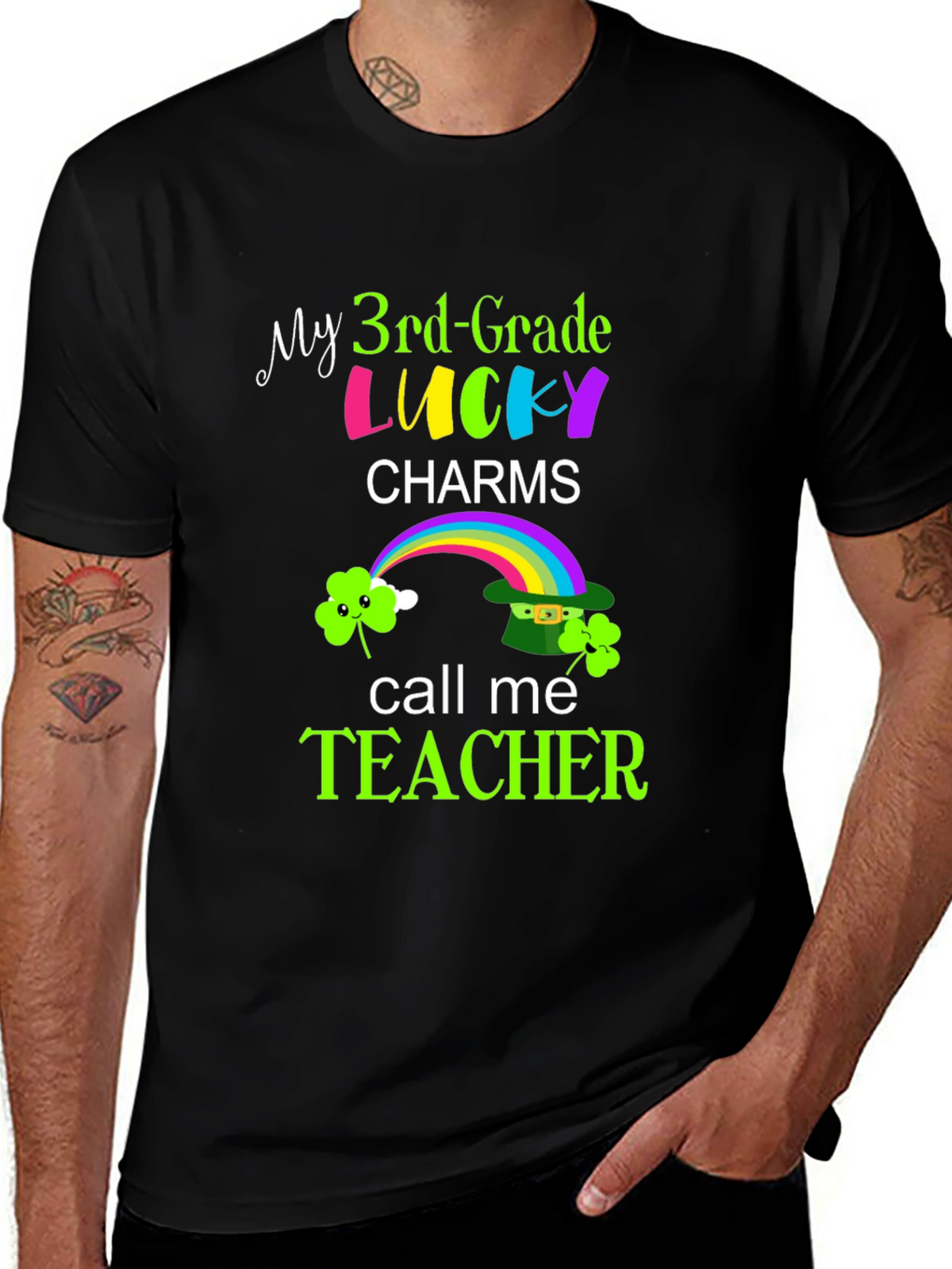Lucky Charms Teacher Graphic T-Shirt
