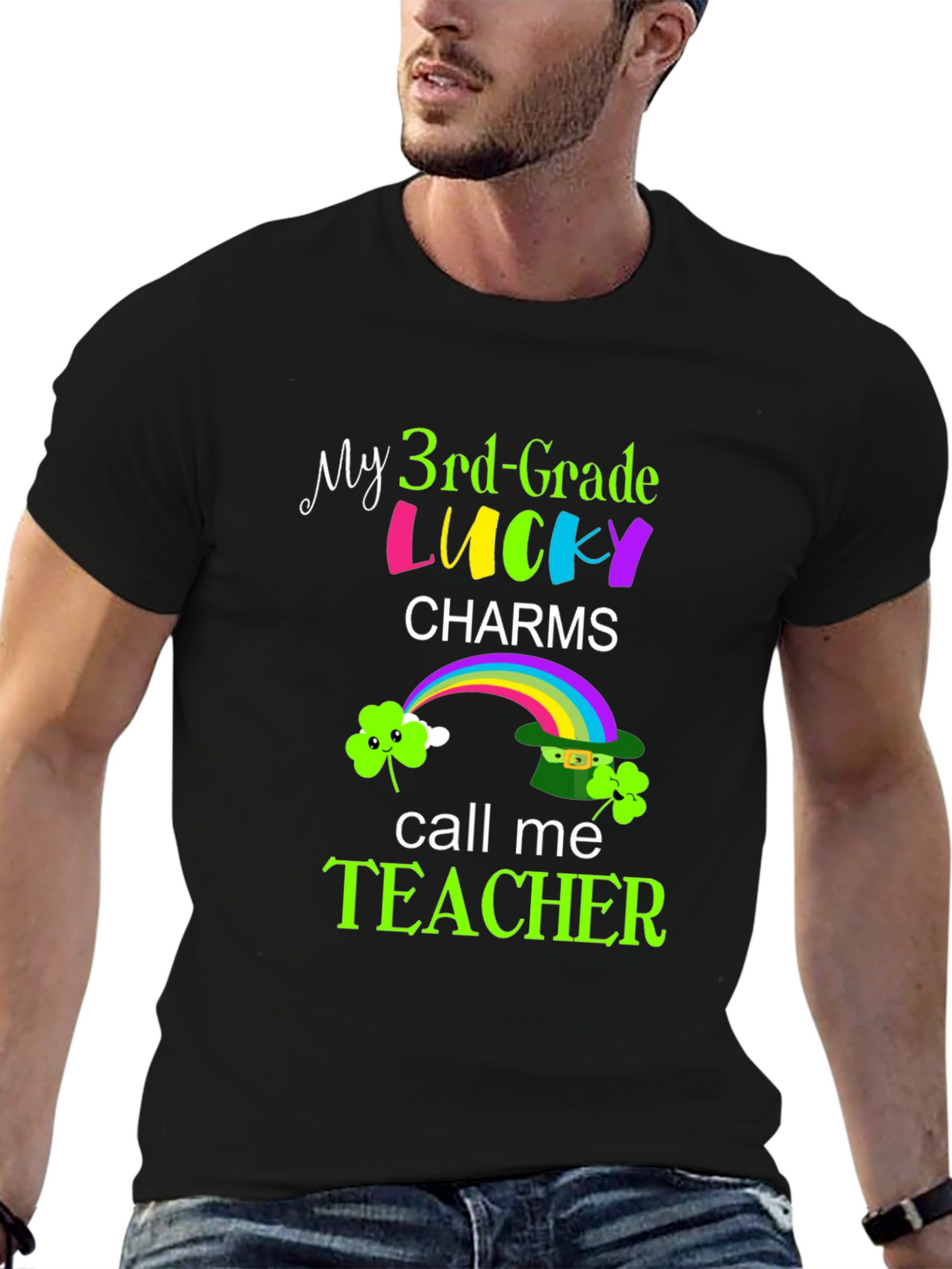 Lucky Charms Teacher Graphic T-Shirt
