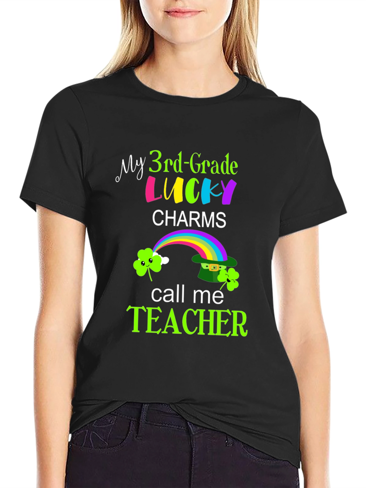 Lucky Charms Teacher Graphic T-Shirt