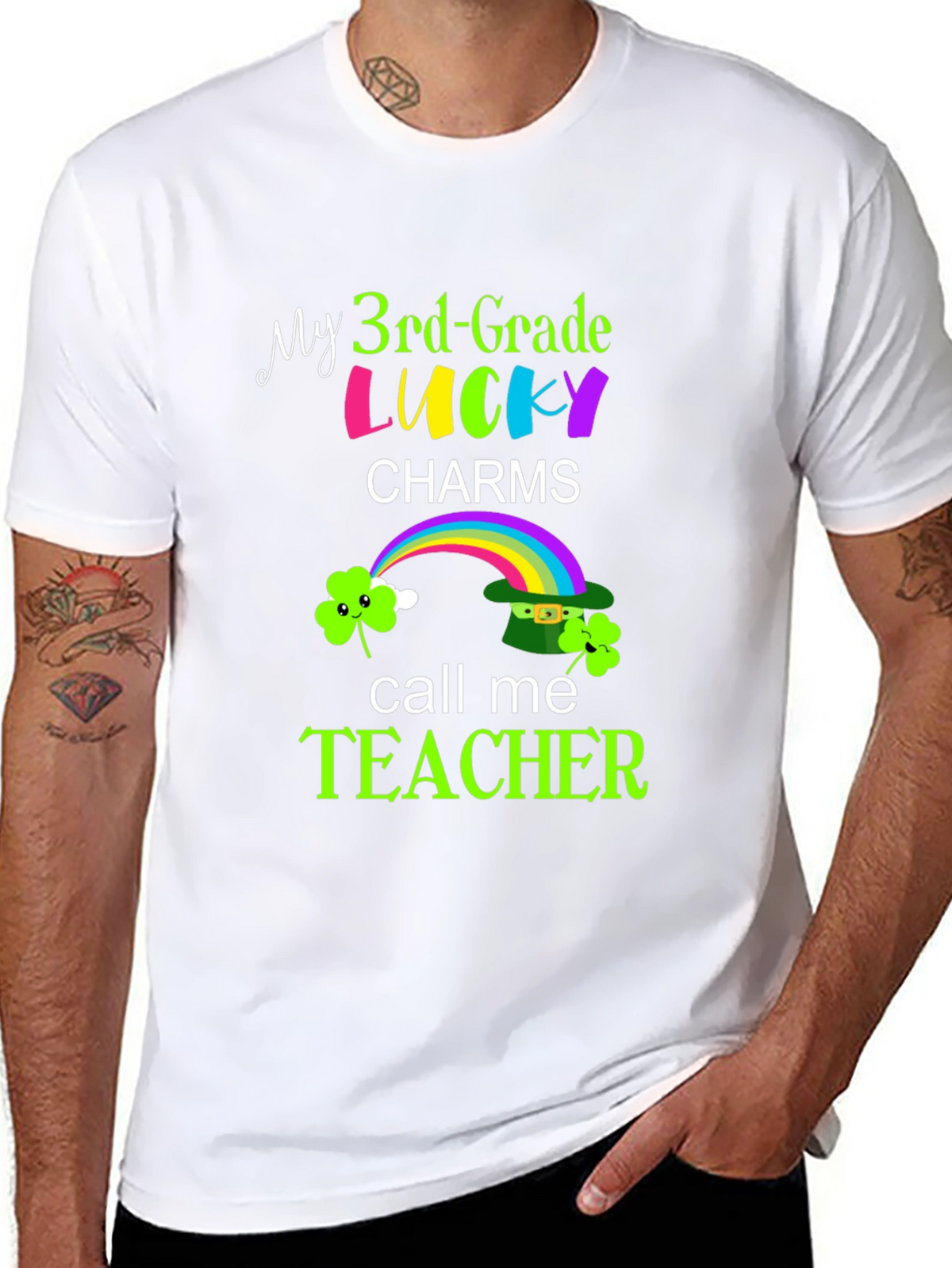 Lucky Charms Teacher Graphic T-Shirt