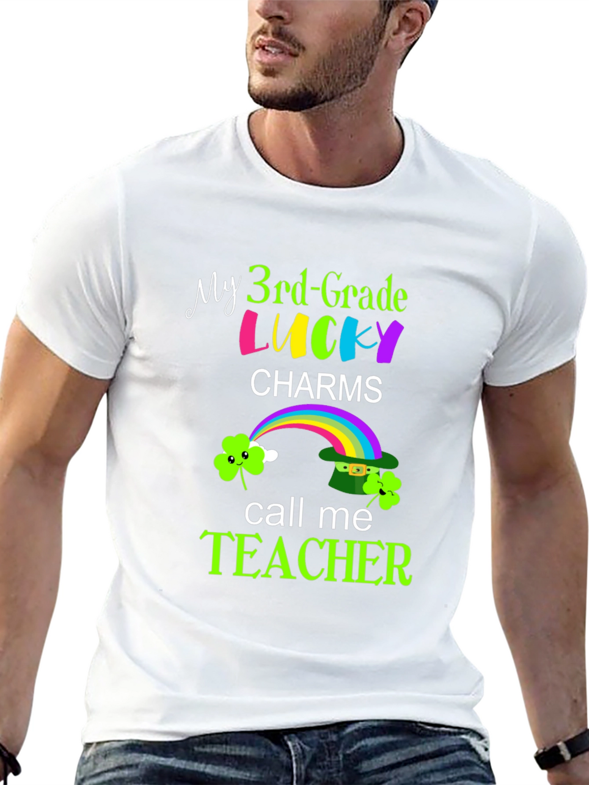 Lucky Charms Teacher Graphic T-Shirt