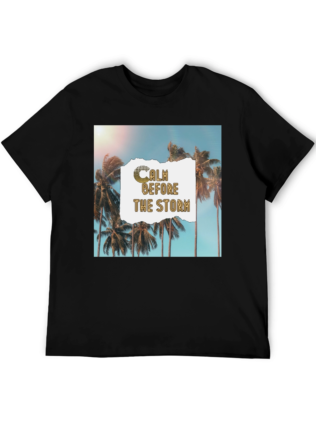 Calm Before The Storm Palm Graphic T-Shirt
