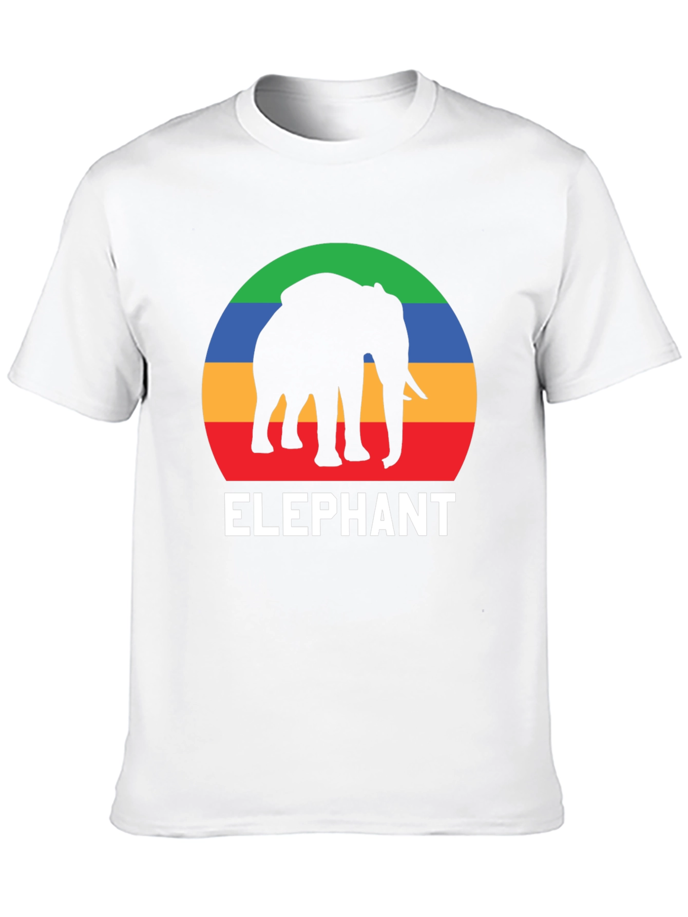 Elephant Graphic T-Shirt - Retro Style