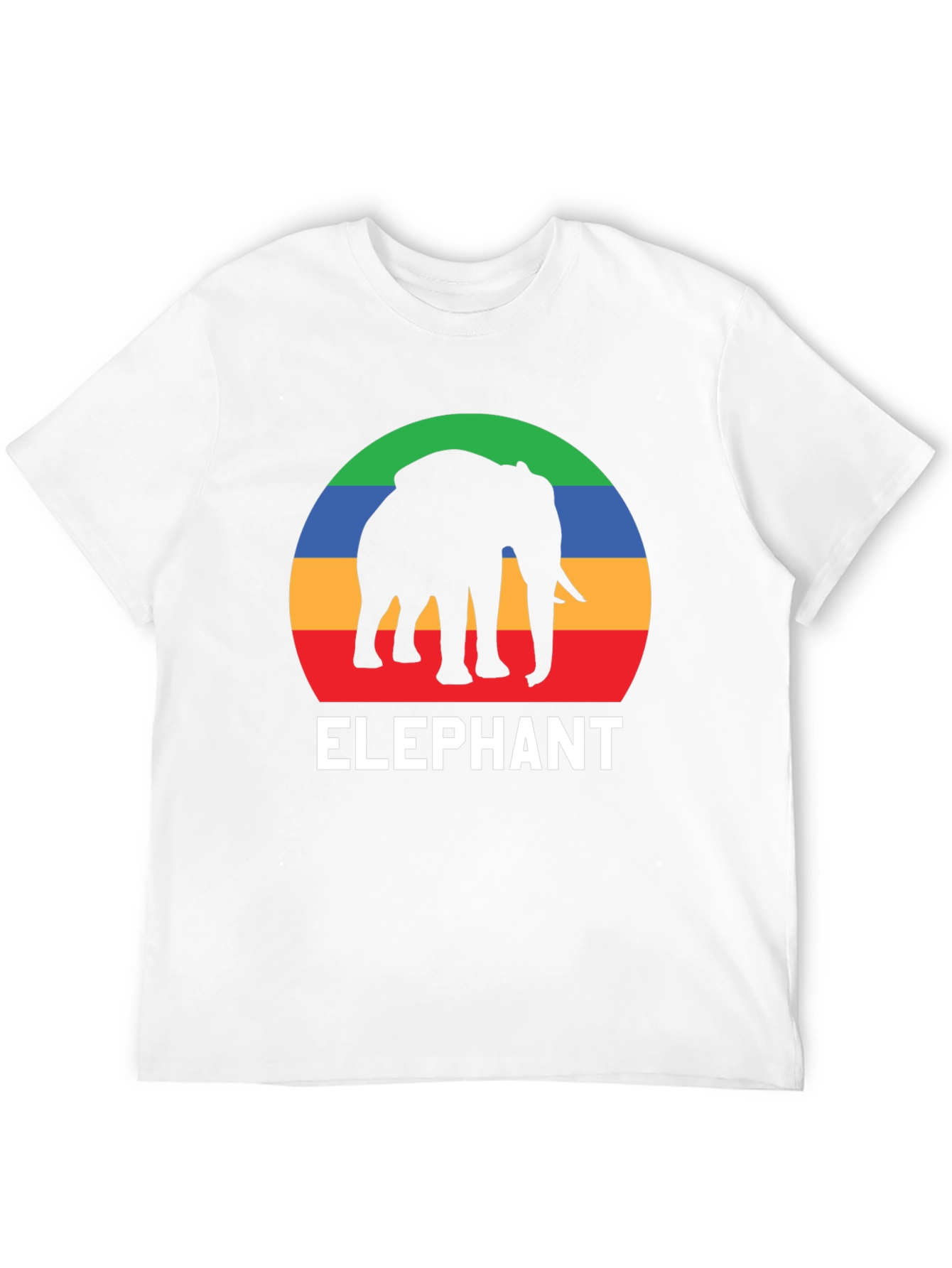 Elephant Graphic T-Shirt - Retro Style