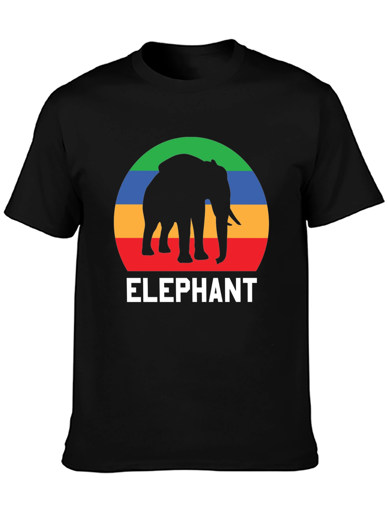 Elephant Graphic T-Shirt - Retro Style