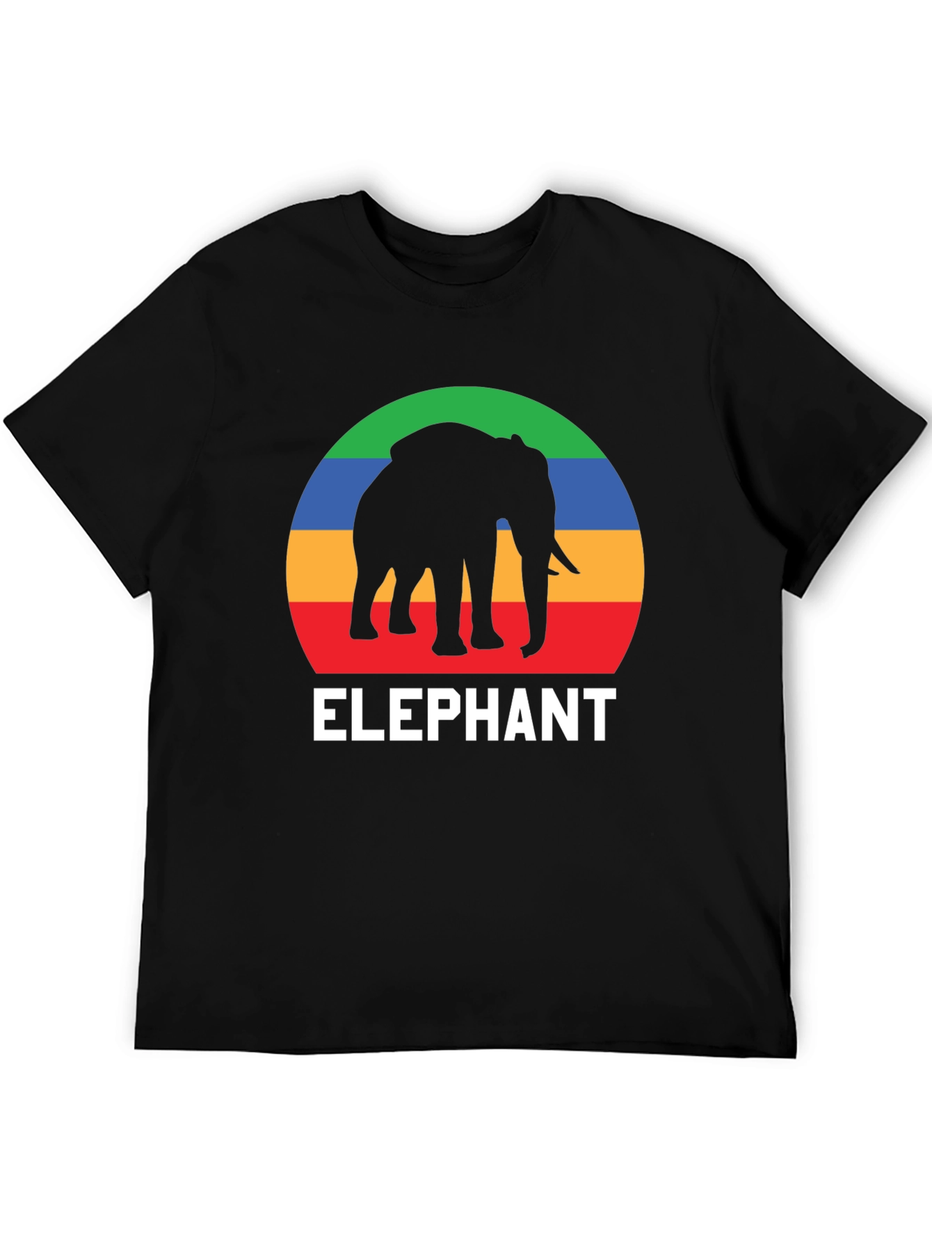 Elephant Graphic T-Shirt - Retro Style