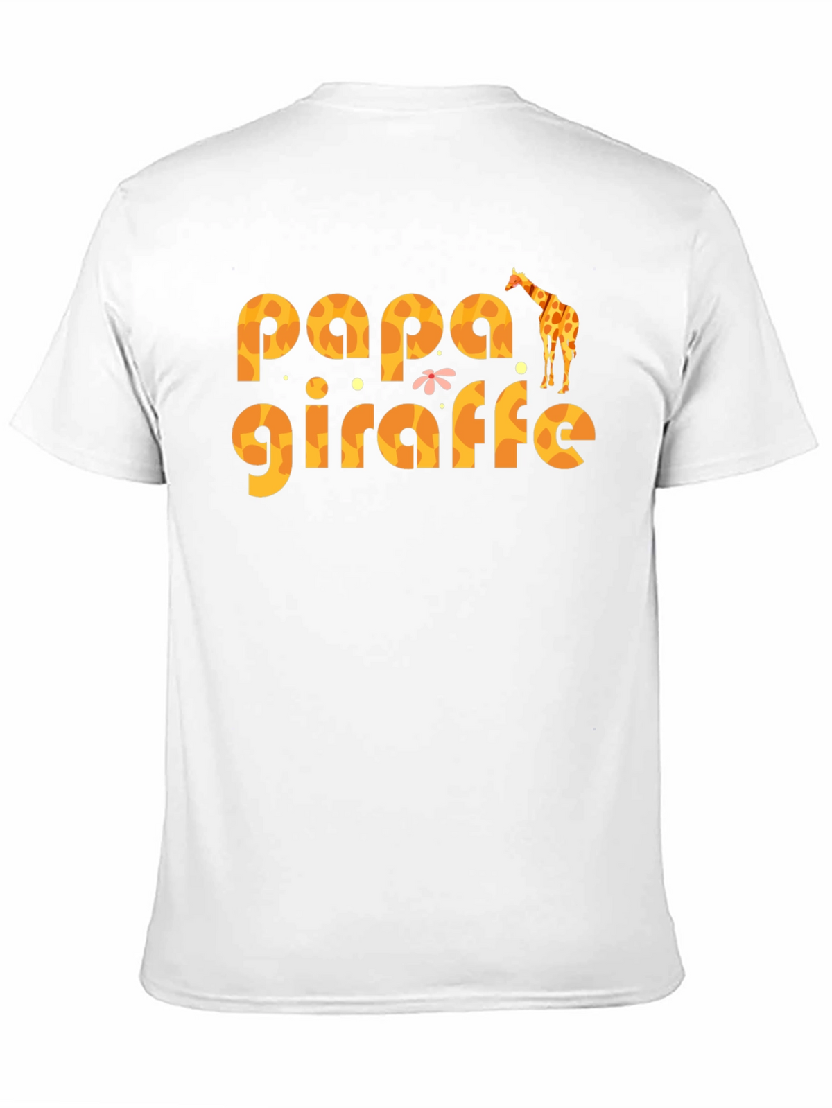 Papa Giraffe Graphic T-Shirt - Fun Dad Tee