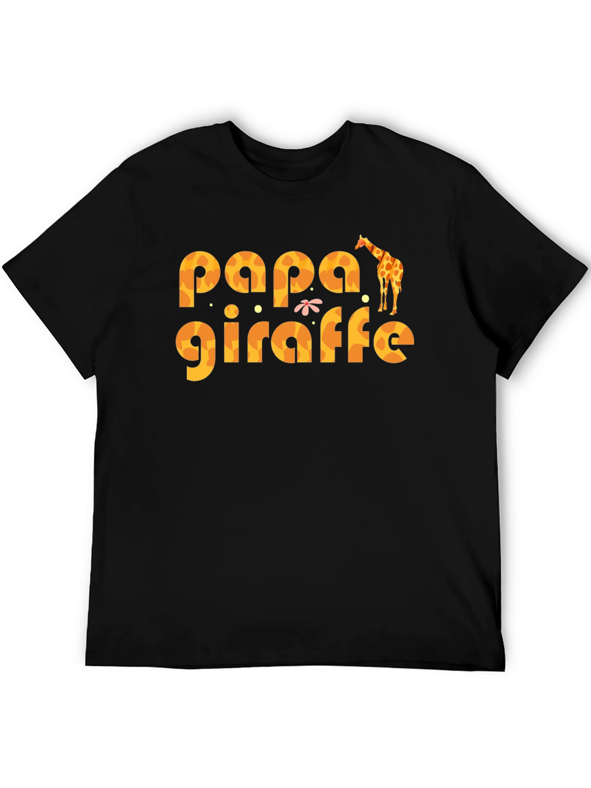 Papa Giraffe Graphic T-Shirt - Fun Dad Tee