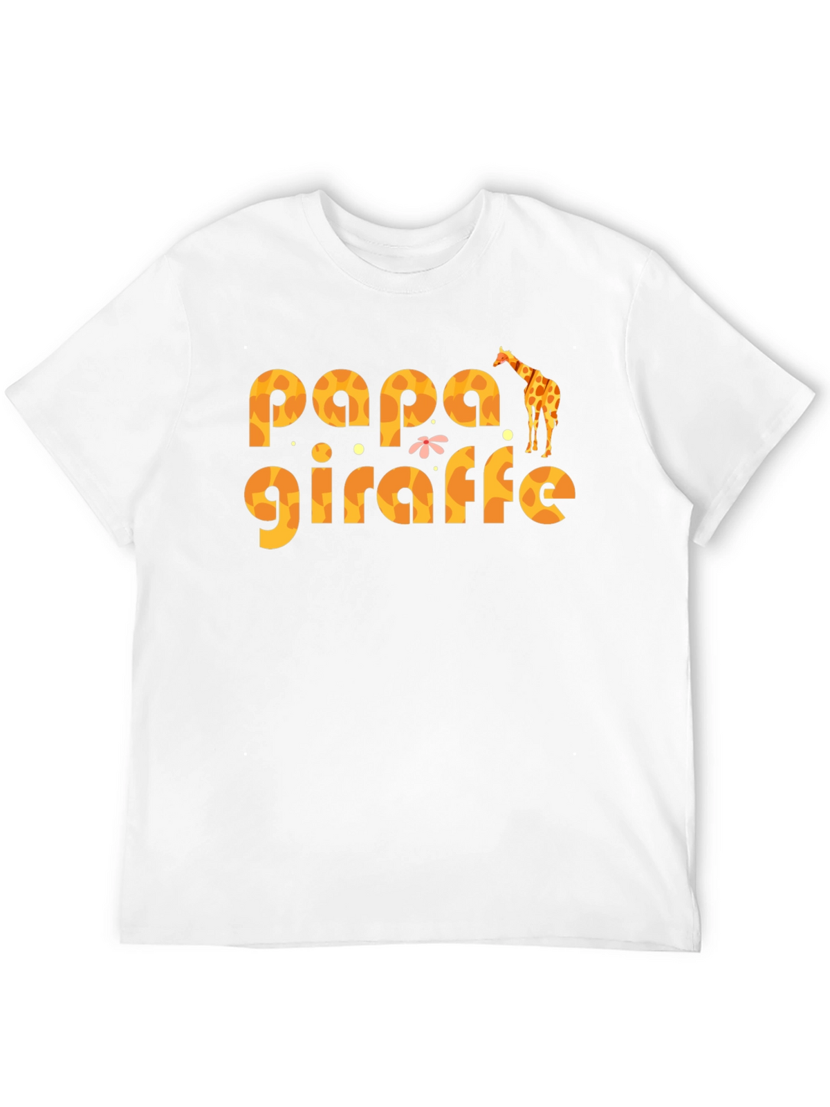 Papa Giraffe Graphic T-Shirt - Fun Dad Tee