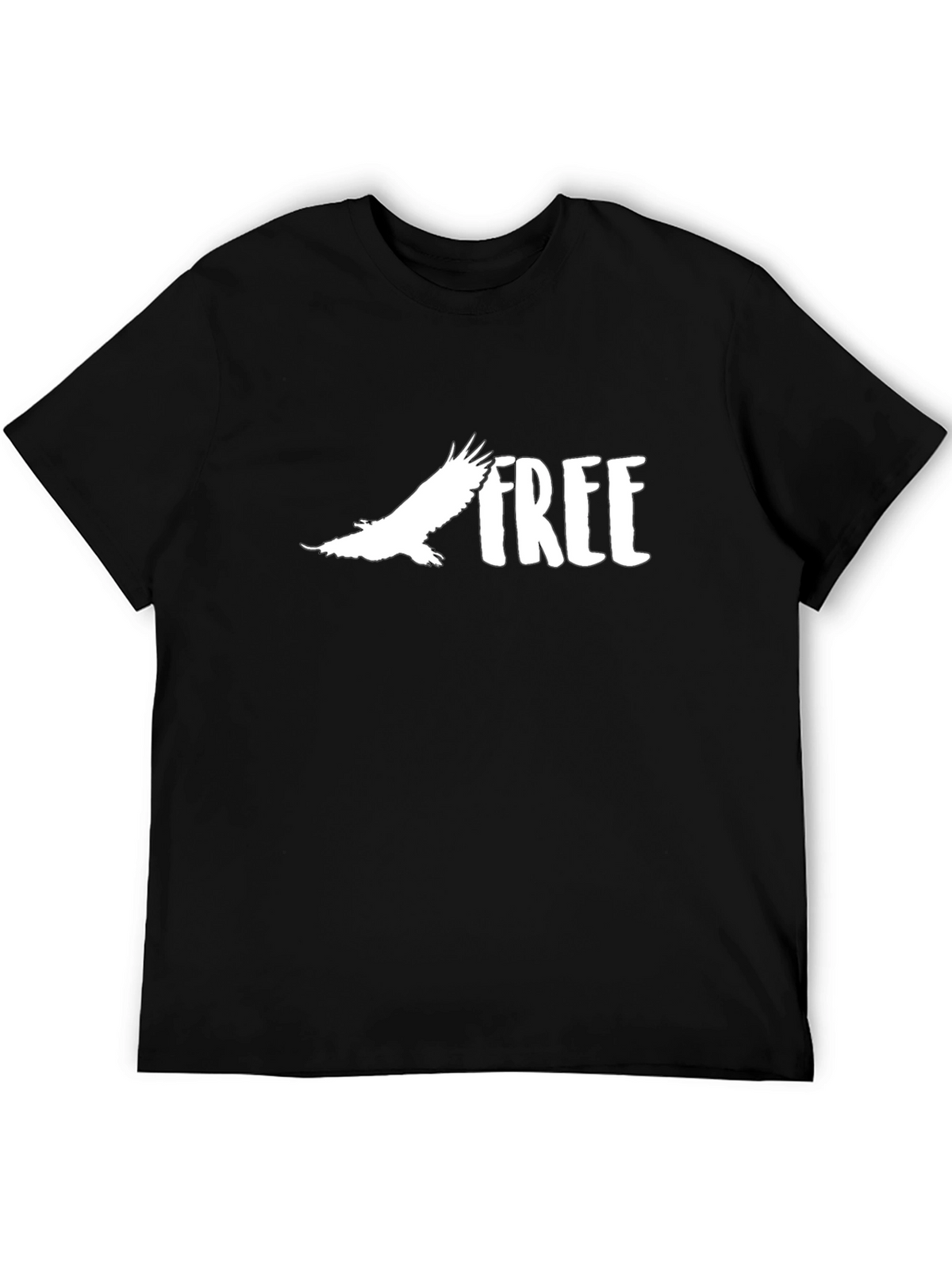Free Eagle Graphic Tee - Mens Black T-Shirt