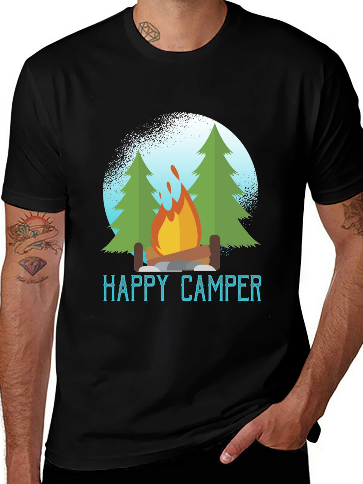 Happy Camper T-Shirt - Outdoors Adventure Tee