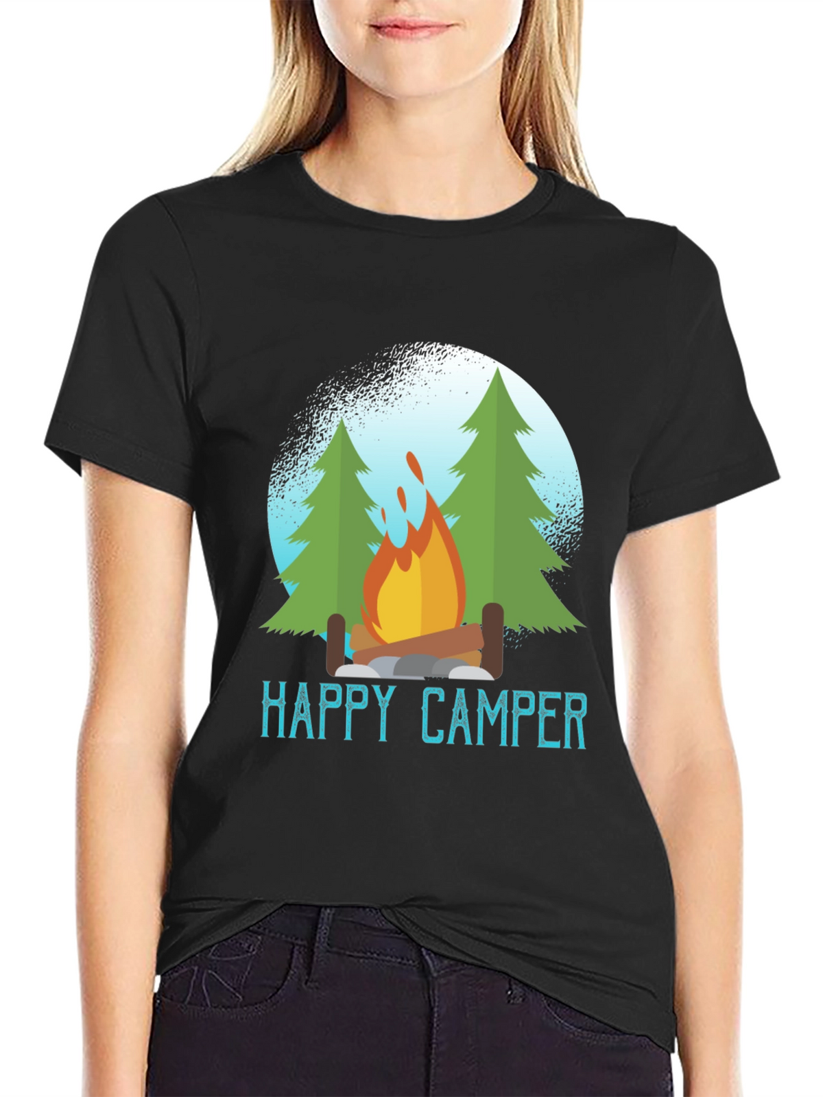 Happy Camper T-Shirt - Outdoors Adventure Tee