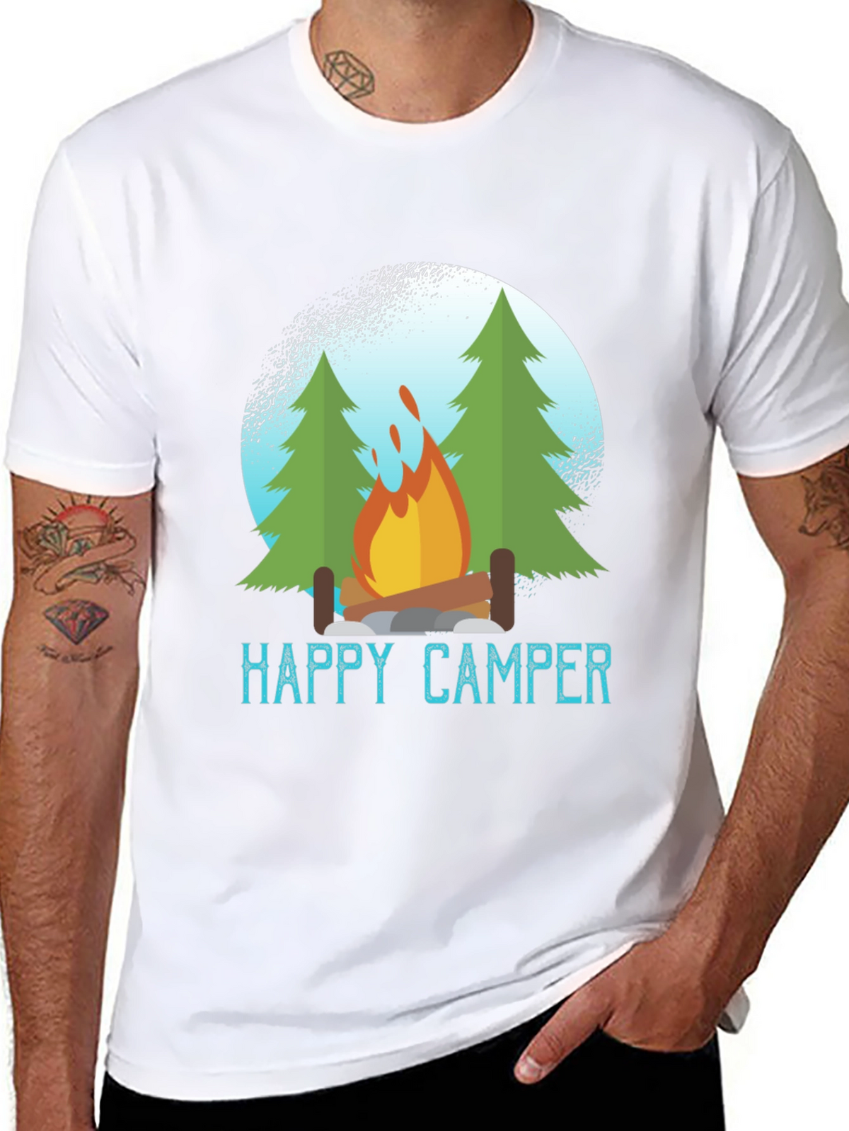 Happy Camper T-Shirt - Outdoors Adventure Tee
