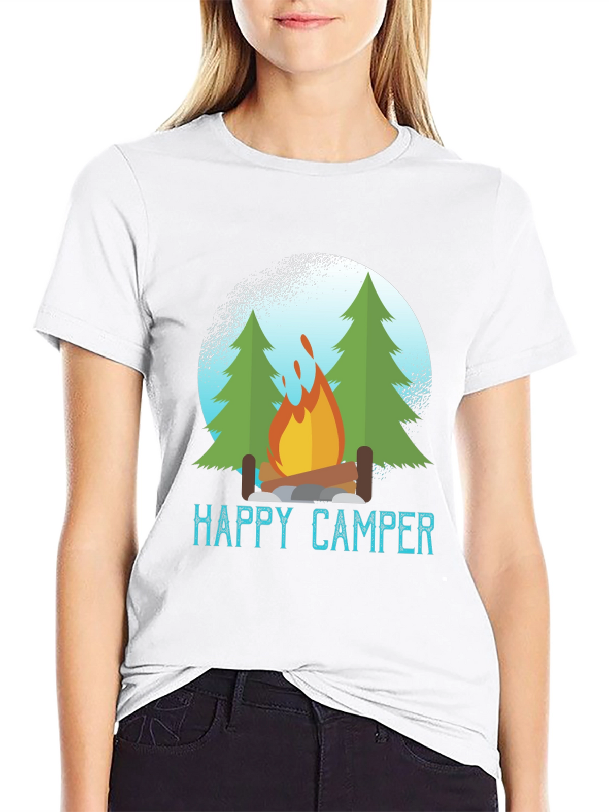 Happy Camper T-Shirt - Outdoors Adventure Tee