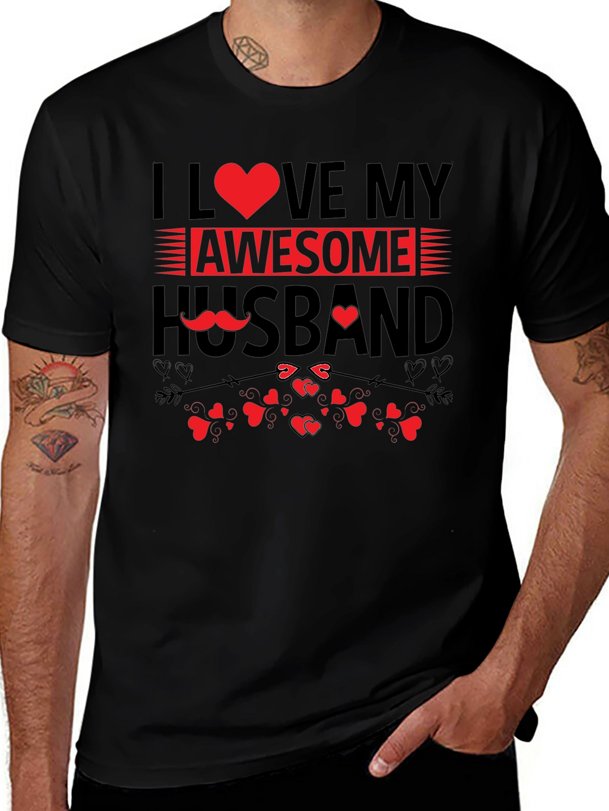 I Love My Awesome Husband Graphic T-Shirt