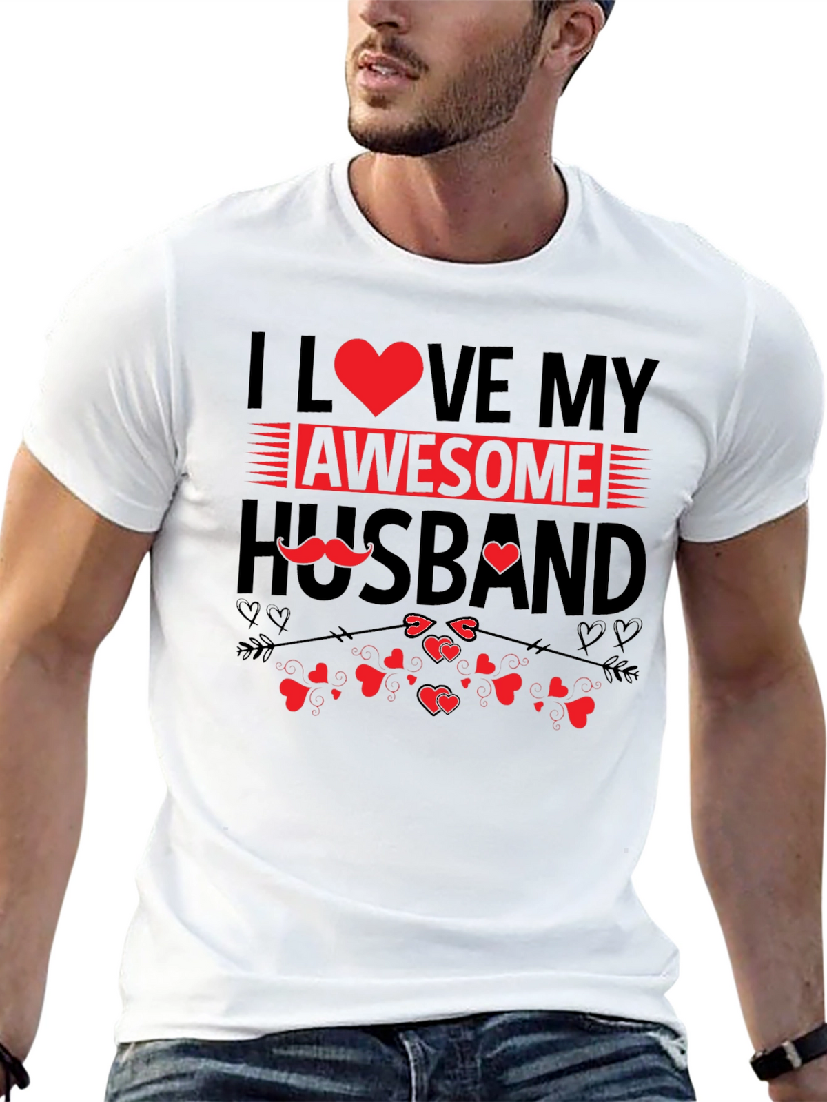 I Love My Awesome Husband Graphic T-Shirt