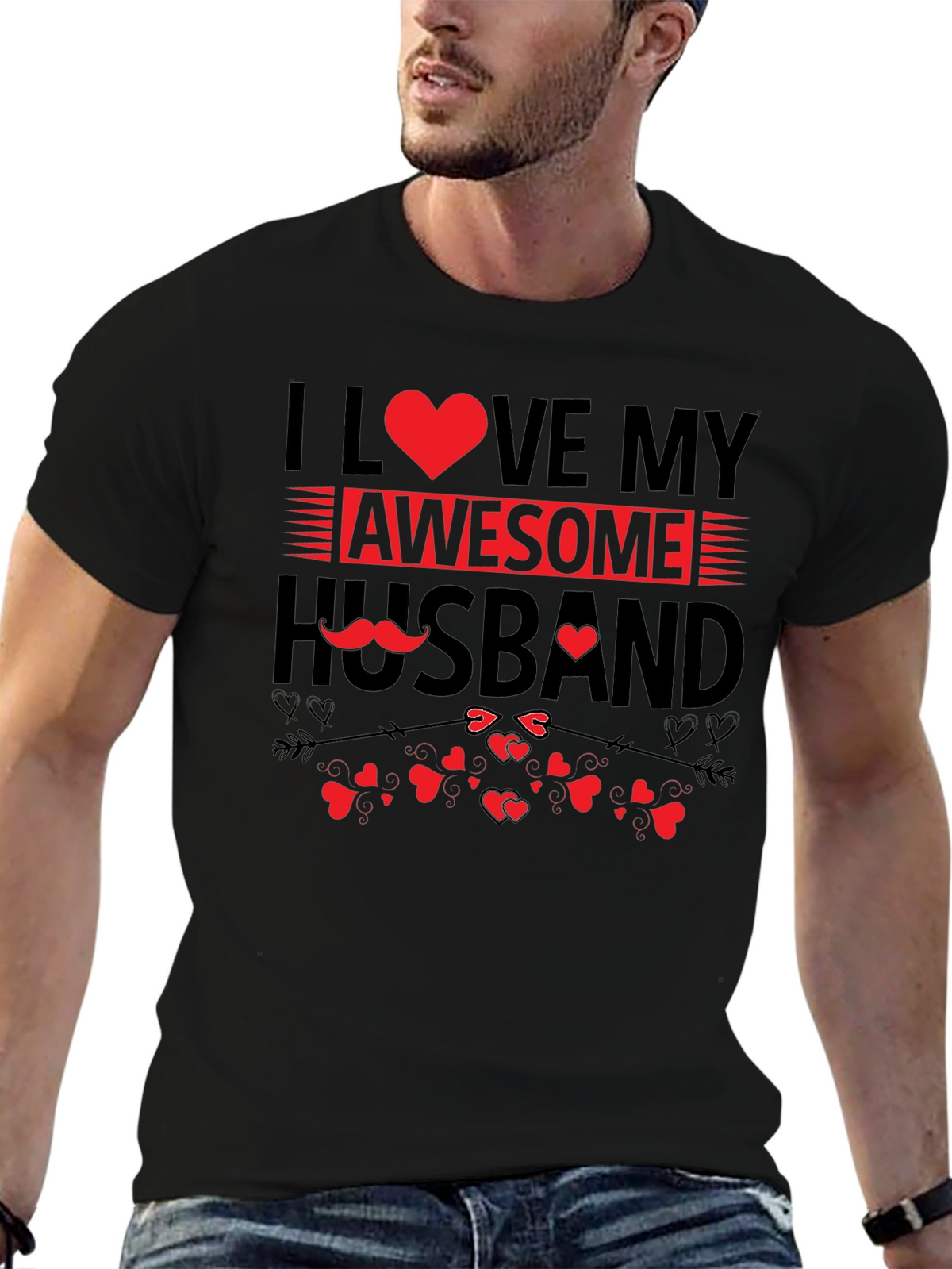 I Love My Awesome Husband Graphic T-Shirt