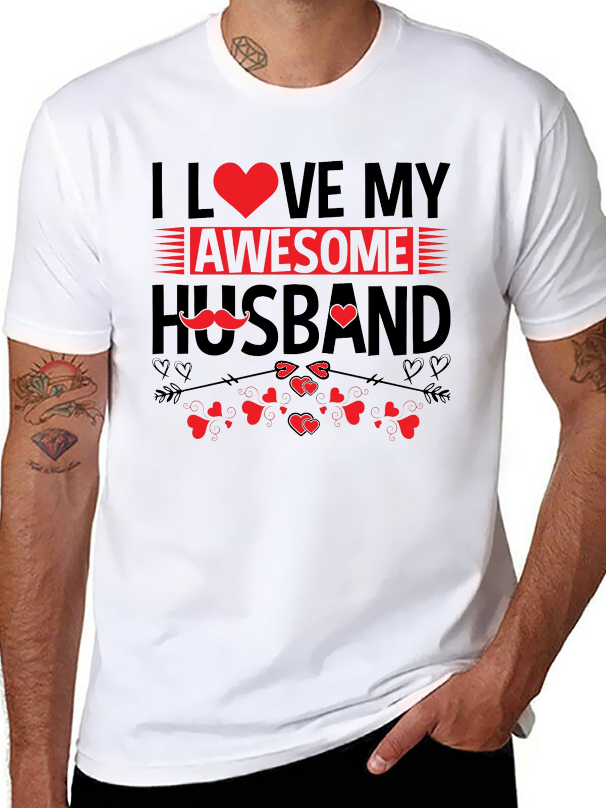 I Love My Awesome Husband Graphic T-Shirt