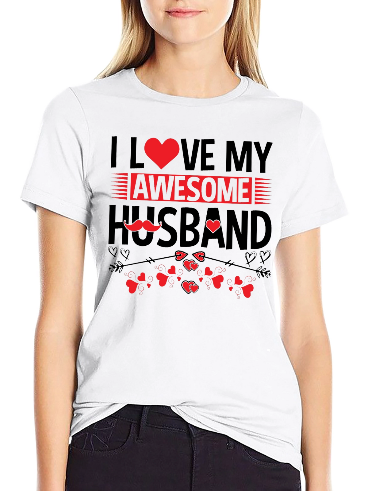 I Love My Awesome Husband Graphic T-Shirt
