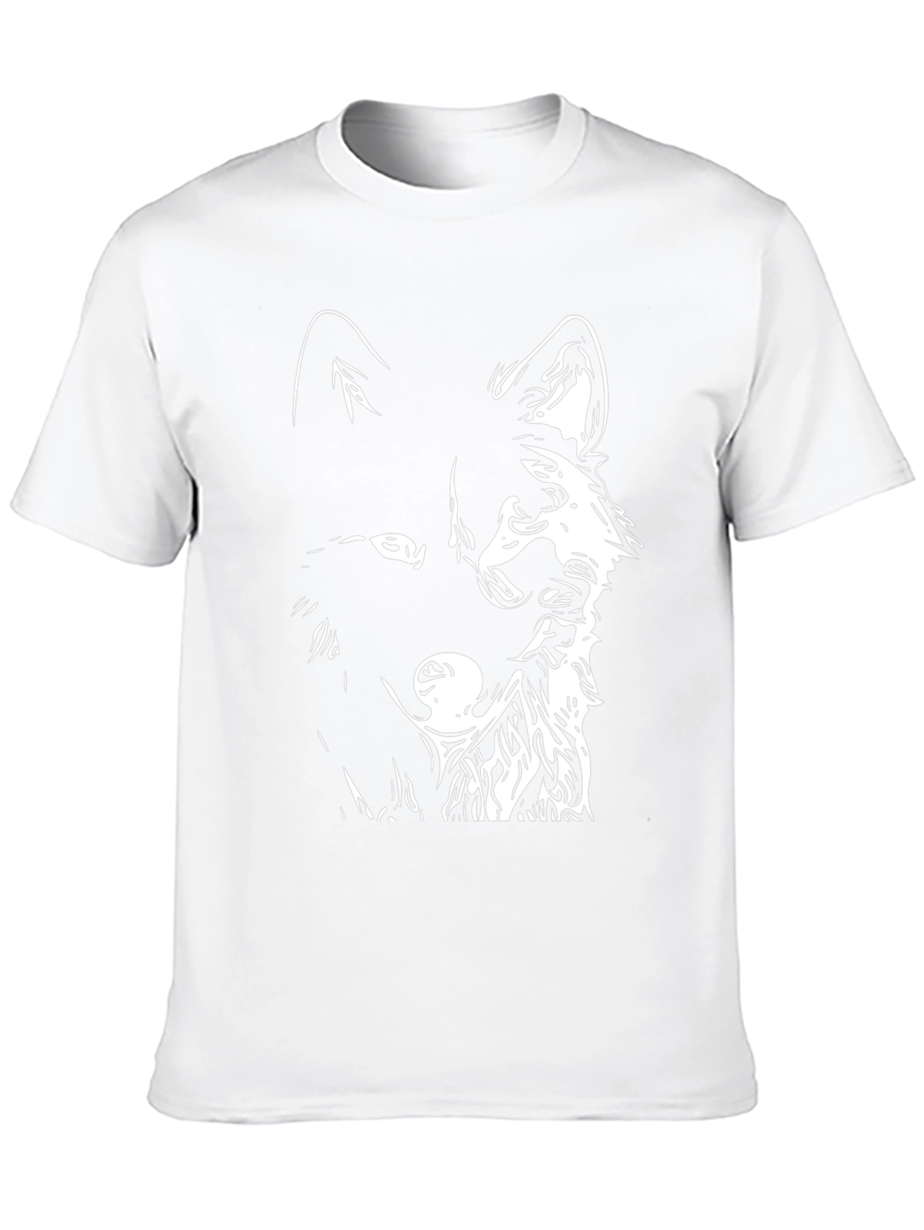 Wolf Graphic Black T-Shirt - Mens Fashion