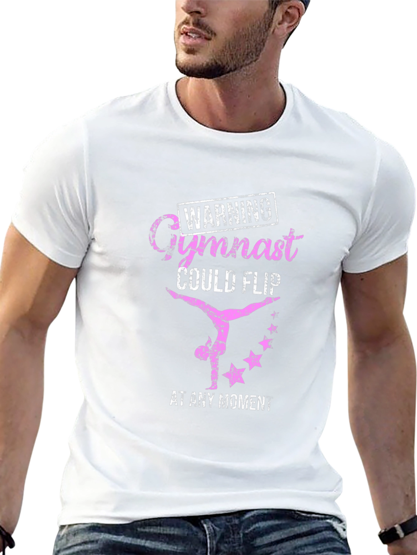 Warning Gymnast Flip T-Shirt