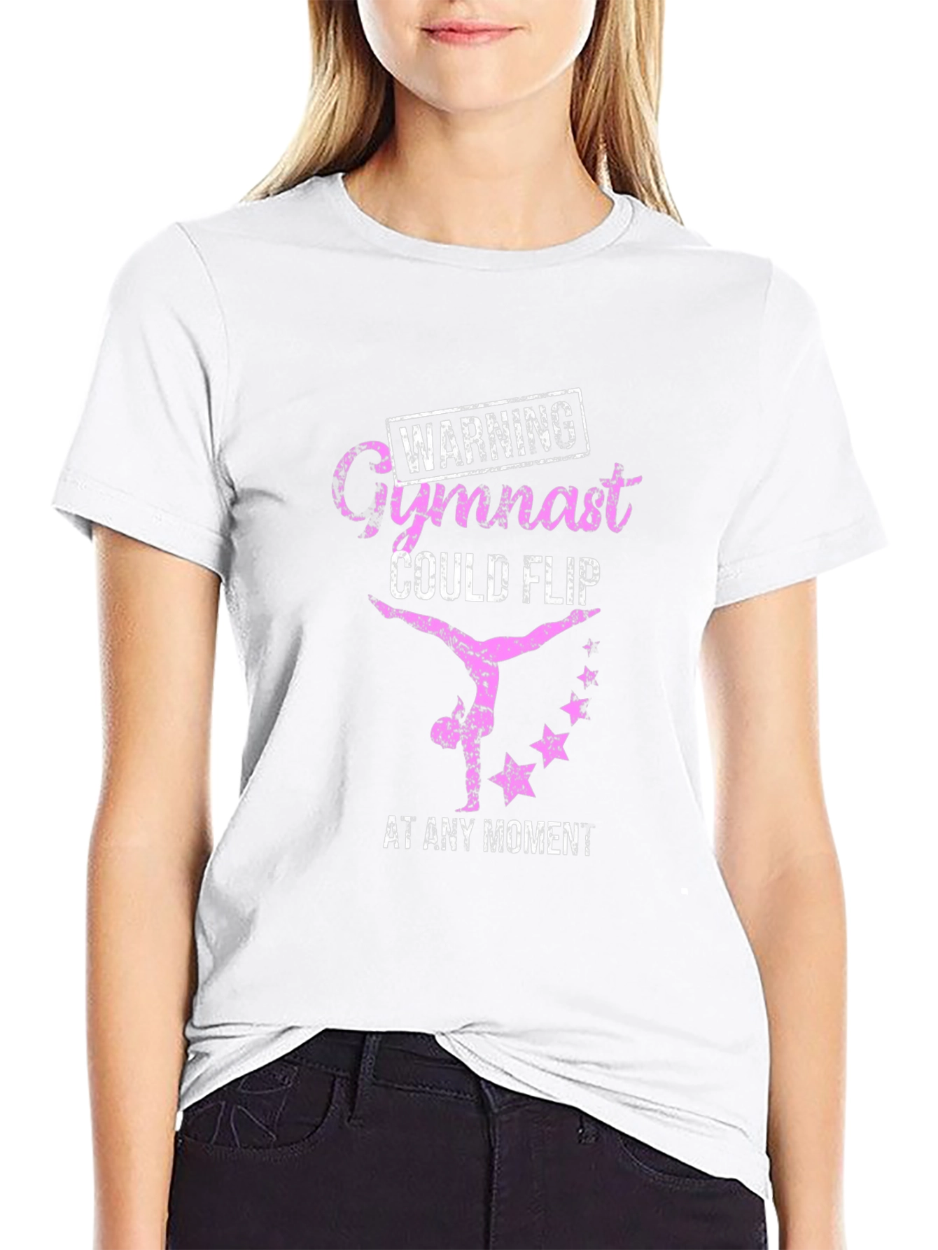 Warning Gymnast Flip T-Shirt