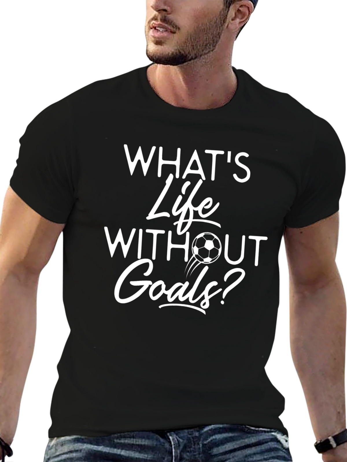 Soccer Life Goals T-Shirt - Funny Graphic Tee