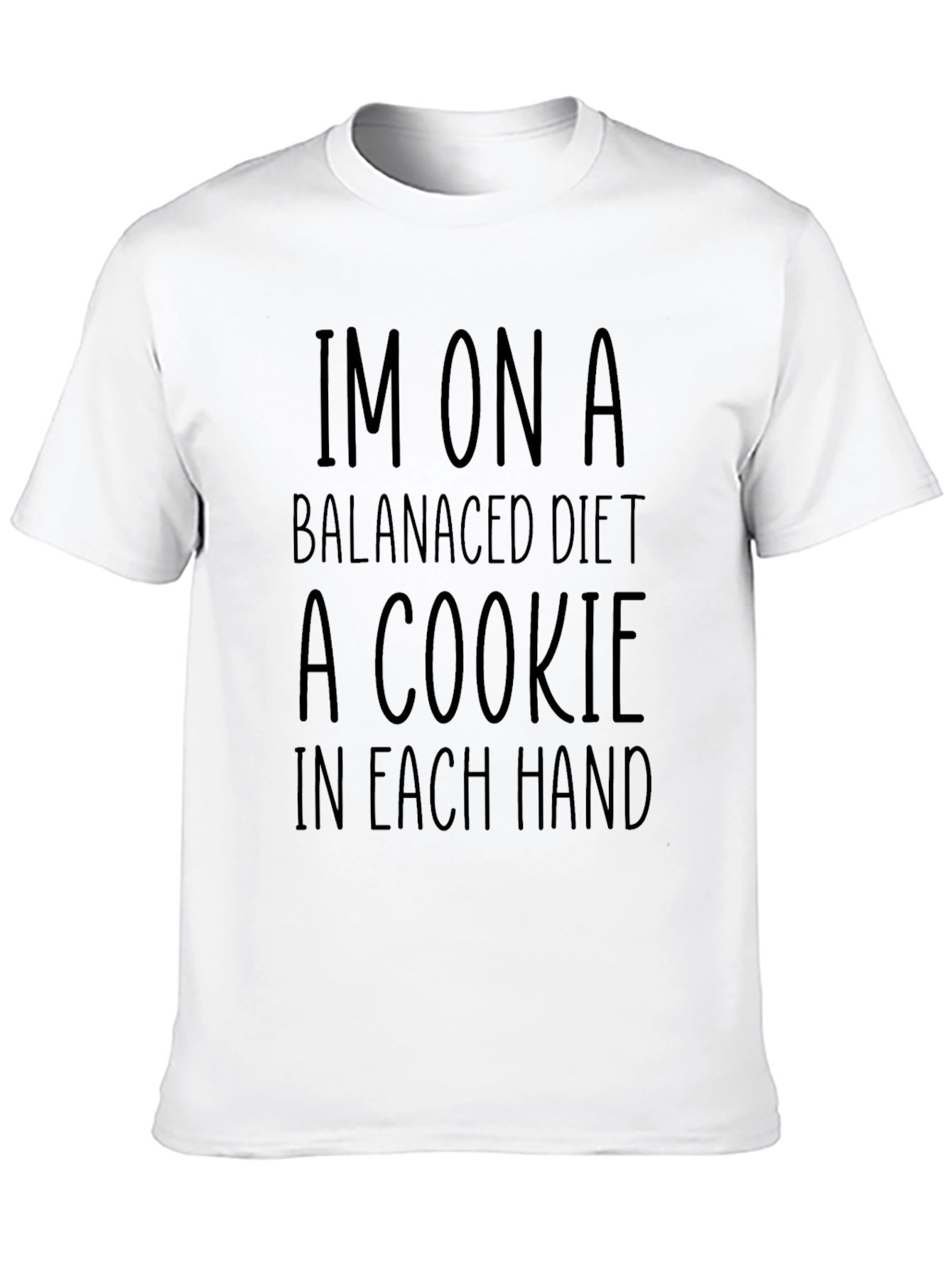 Funny Im On A Balanced Diet Graphic Tee