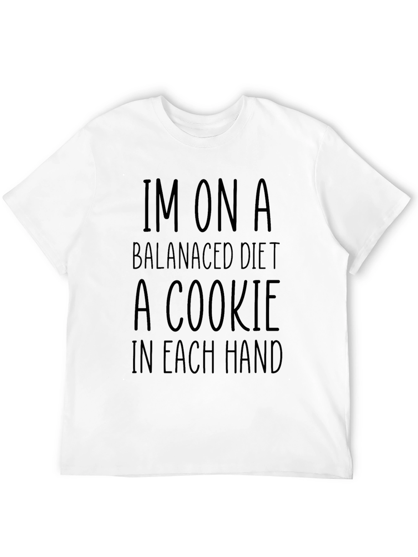 Funny Im On A Balanced Diet Graphic Tee