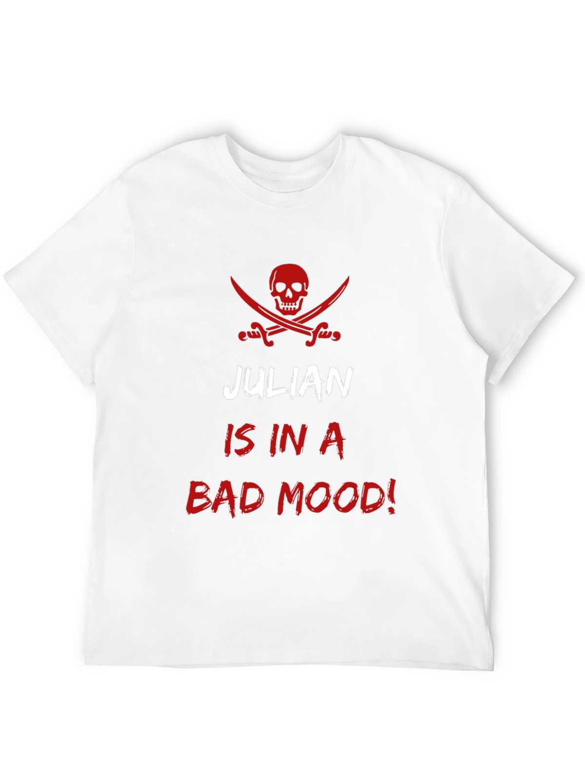 Julian in a Bad Mood Mens Black T-Shirt