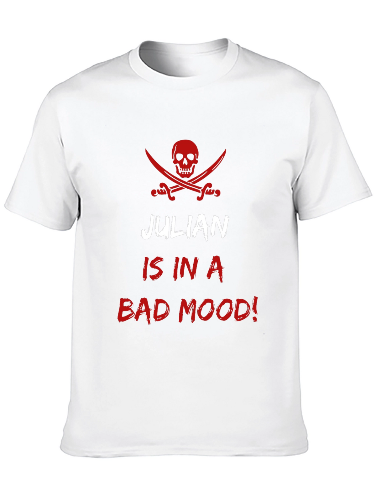 Julian in a Bad Mood Mens Black T-Shirt