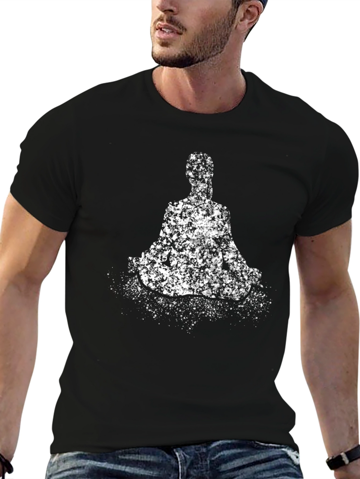 Meditating Figure Graphic Tee
