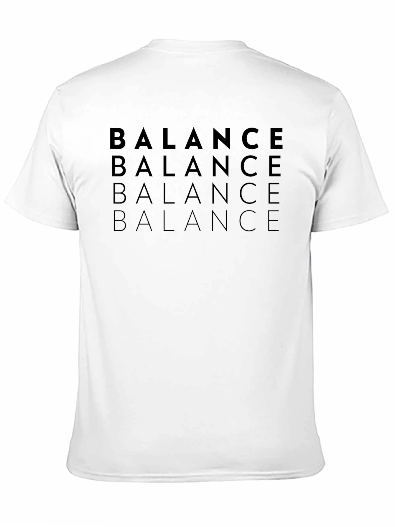 Mens Black Balance Graphic Tee