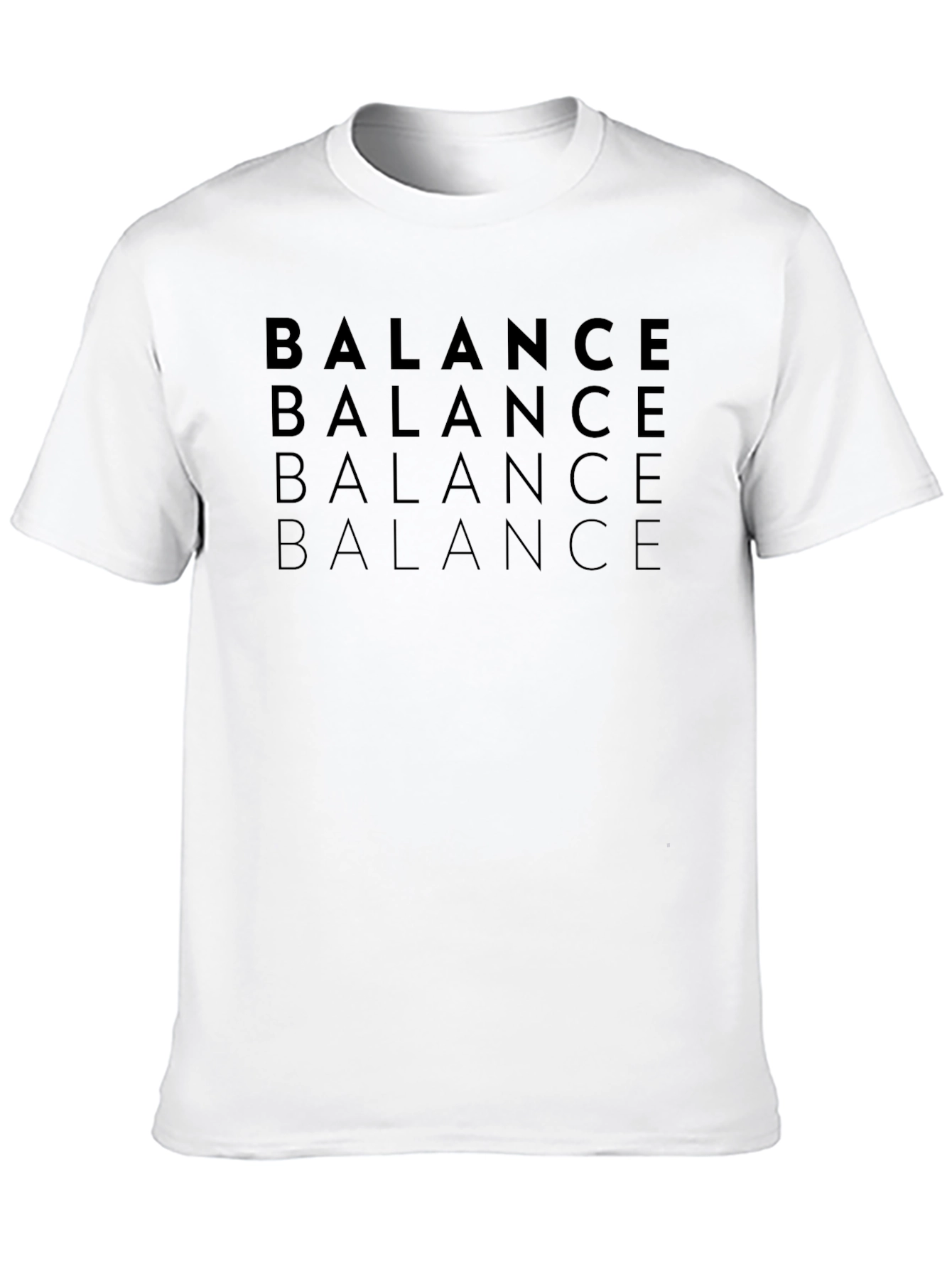 Mens Black Balance Graphic Tee
