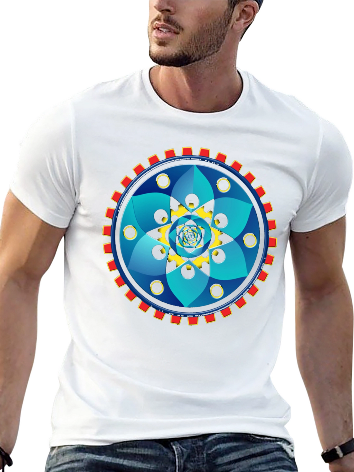 Geometric Mandala Graphic Tee