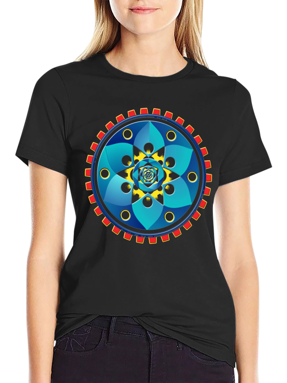 Geometric Mandala Graphic Tee