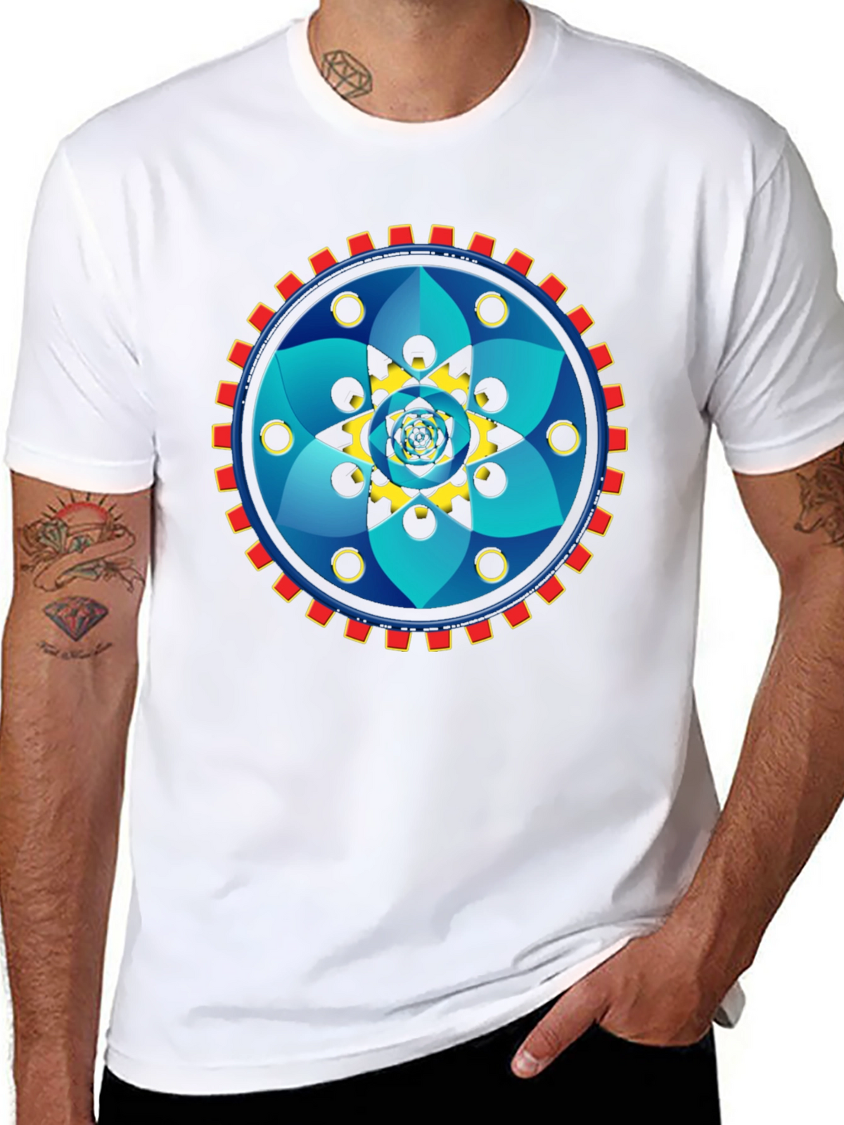 Geometric Mandala Graphic Tee