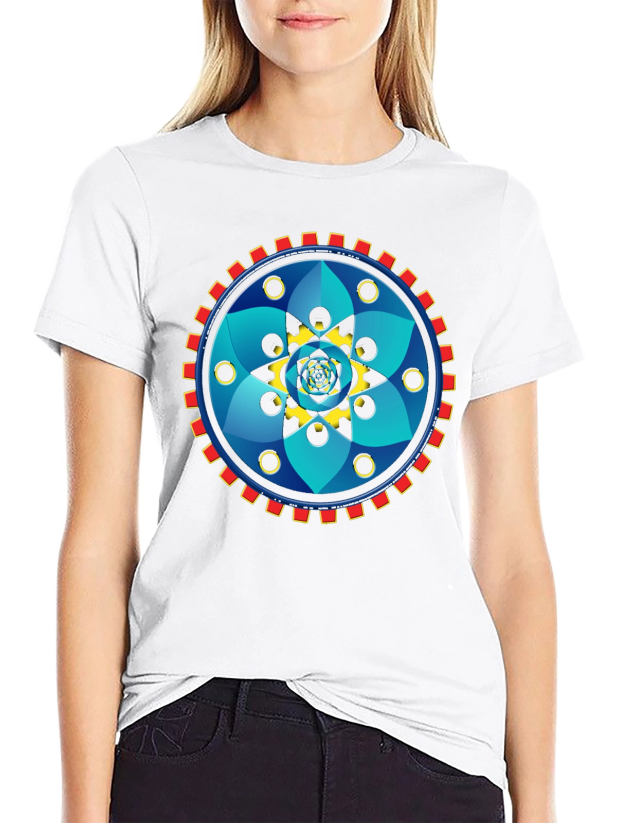 Geometric Mandala Graphic Tee