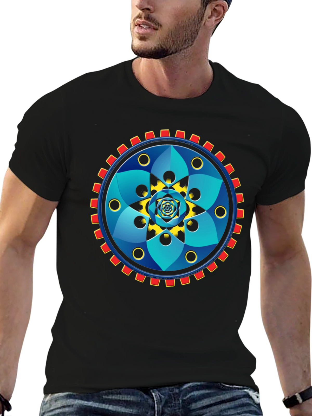 Geometric Mandala Graphic Tee