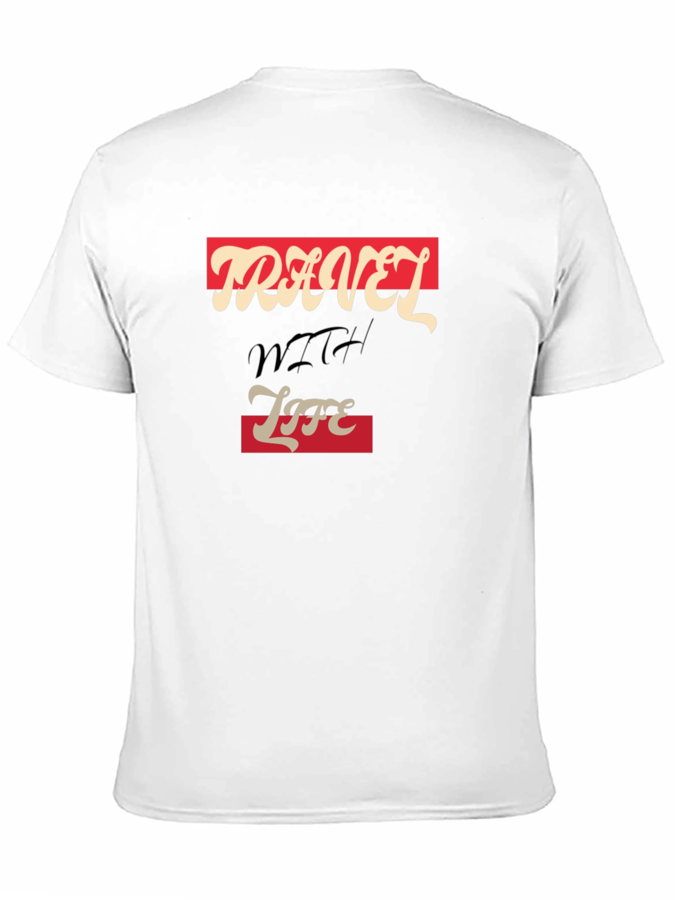 Travel With Life Black Graphic Tee