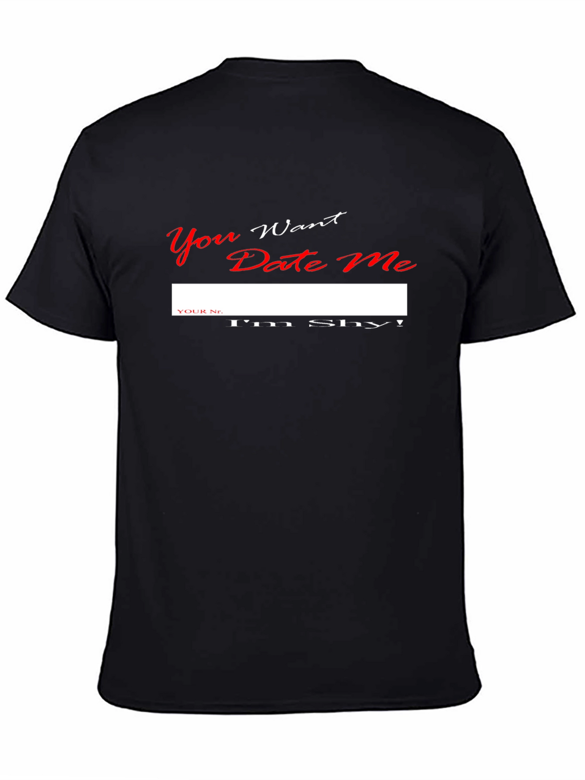 Shy Dating Humor Graphic T-Shirt