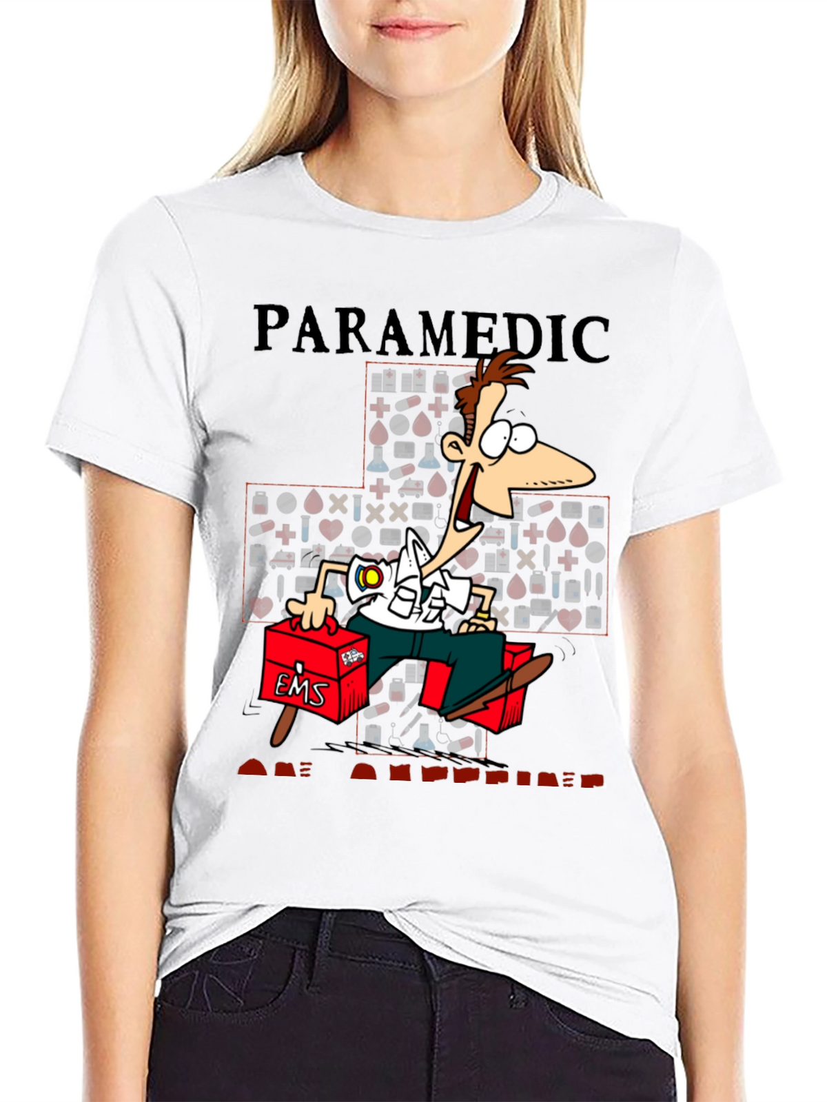 Paramedic Cartoon Graphic T-Shirt