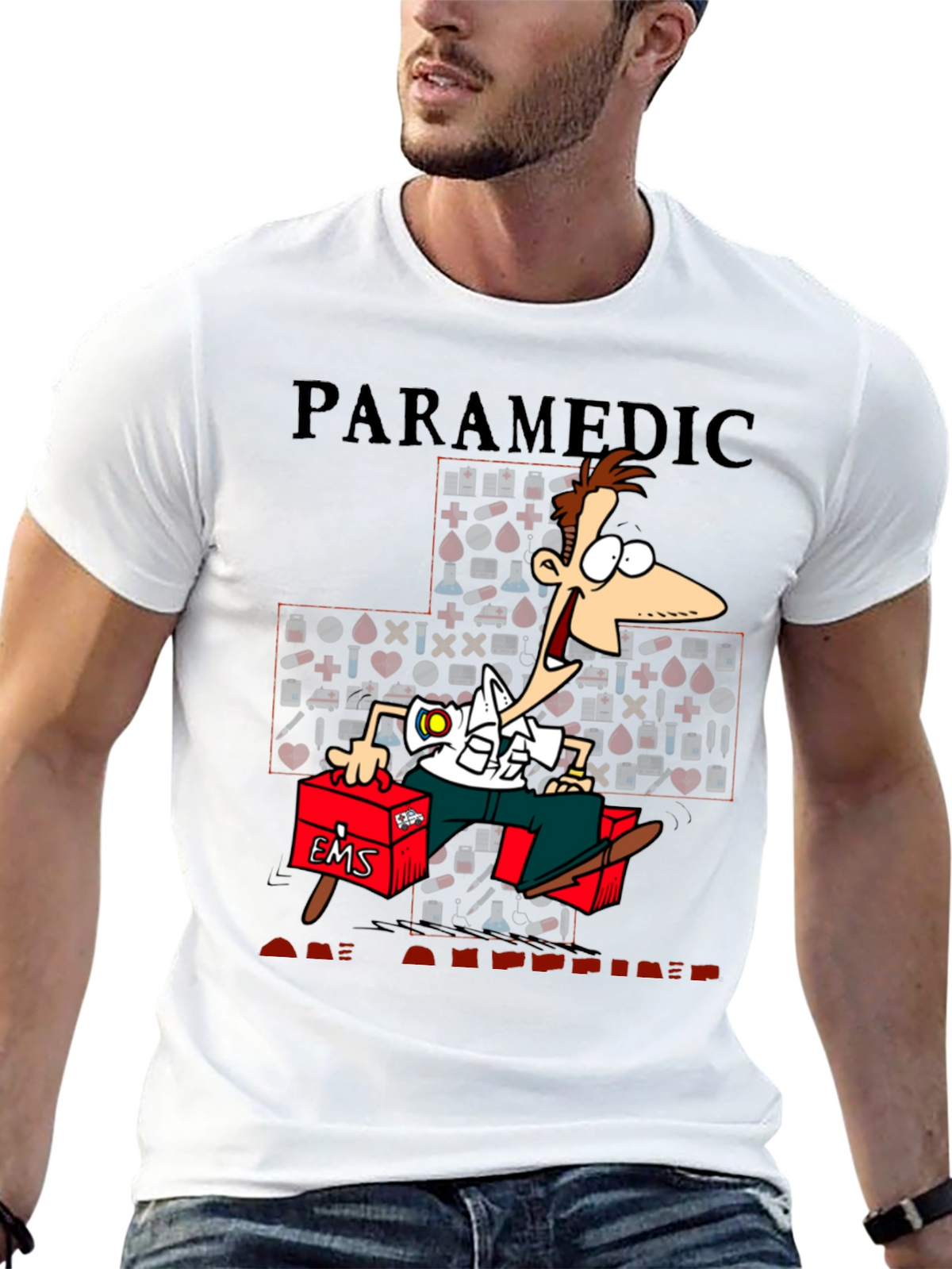 Paramedic Cartoon Graphic T-Shirt