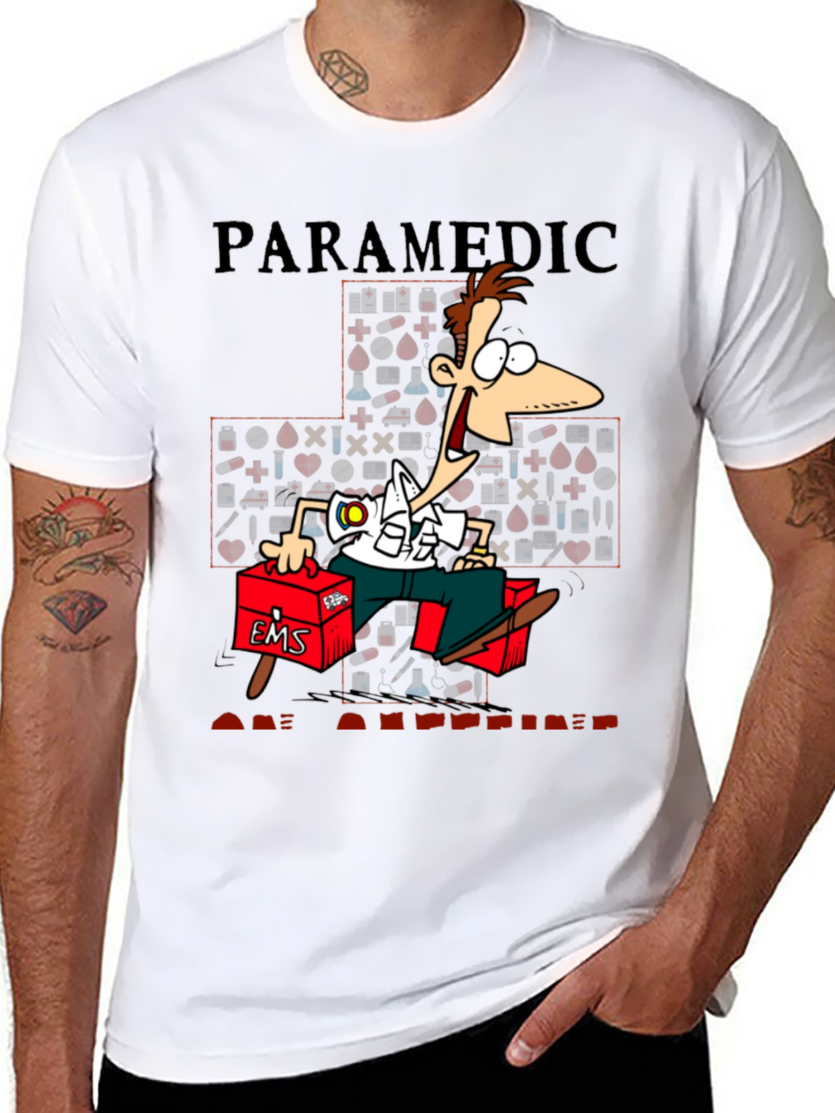 Paramedic Cartoon Graphic T-Shirt