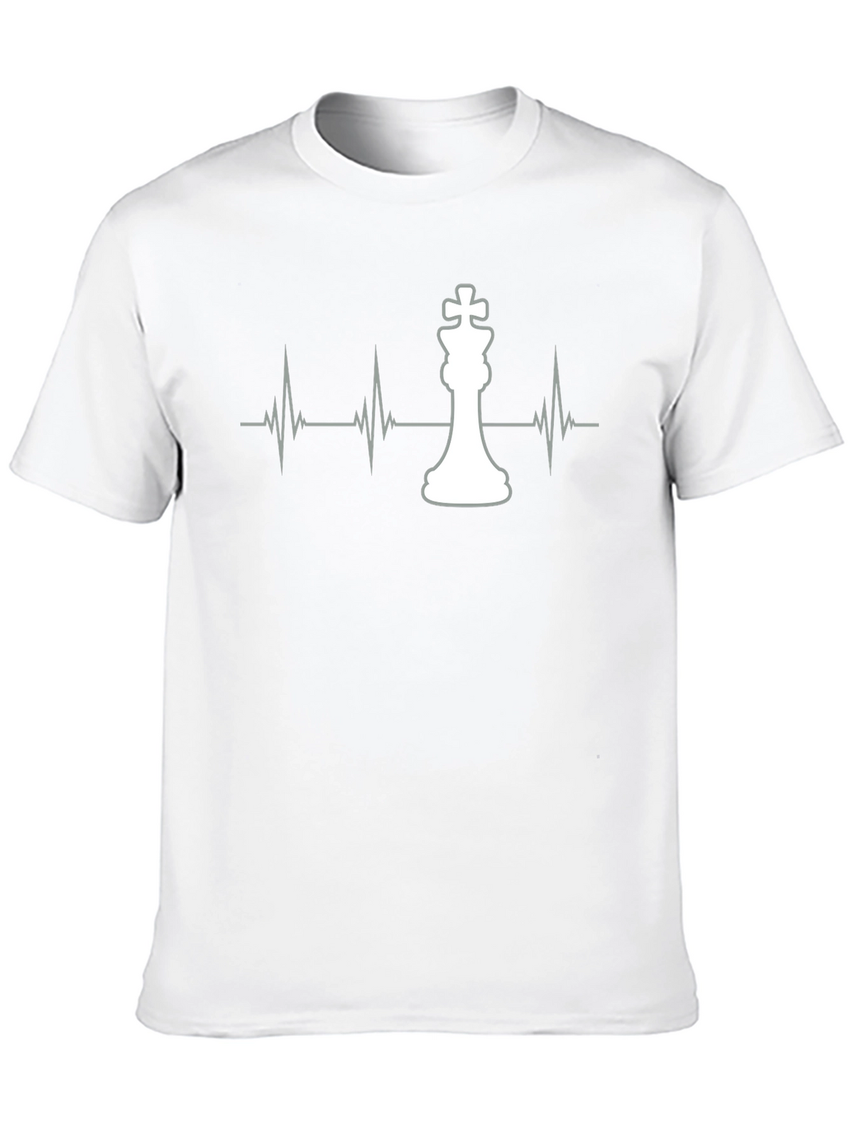 Chess King Heartbeat Graphic T-Shirt - Stylish Casual Tee