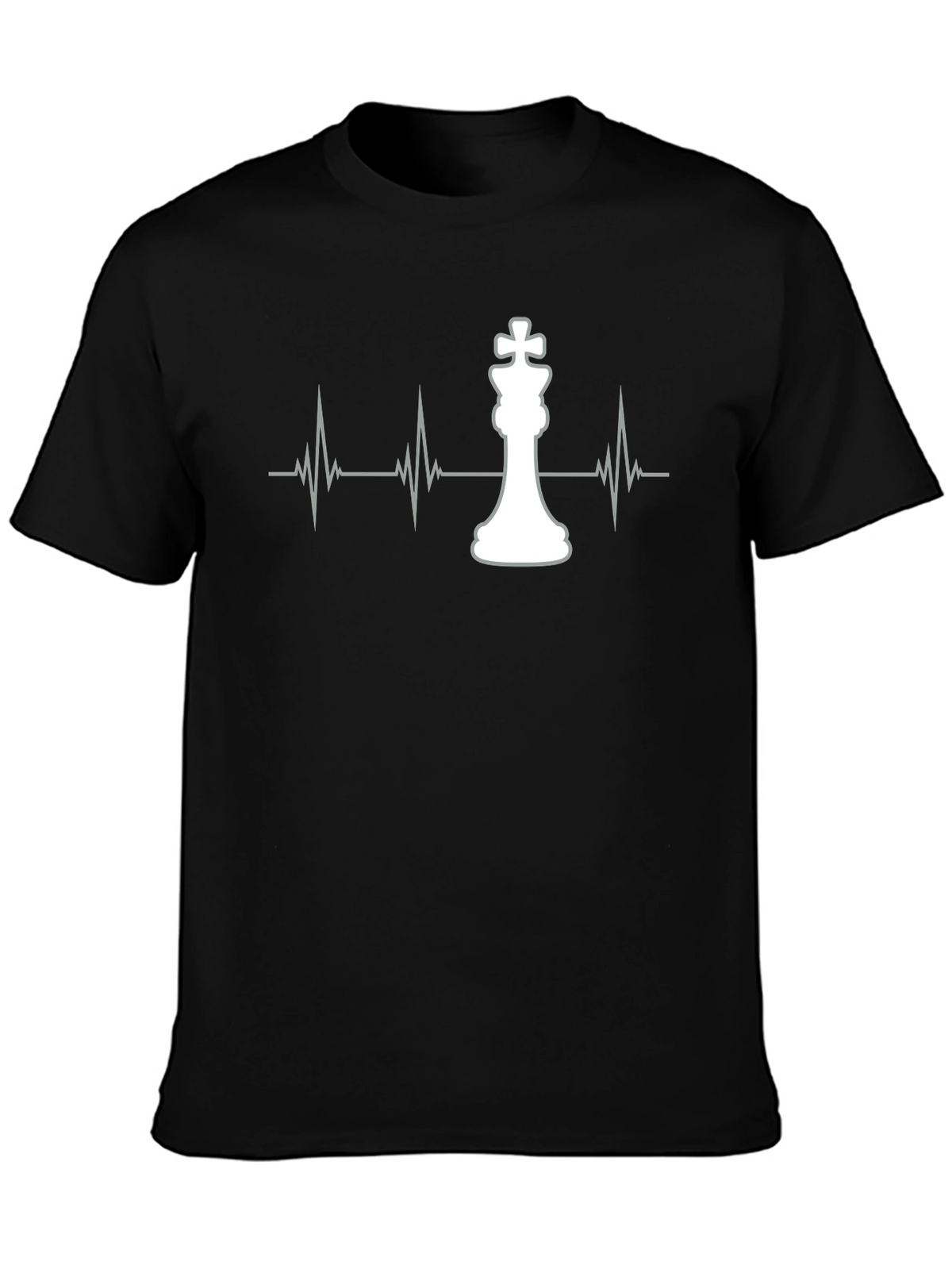 Chess King Heartbeat Graphic T-Shirt - Stylish Casual Tee